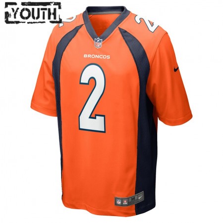Maillot Enfant Denver Broncos Patrick Surtain II 2 Nike Orange 2021 NFL Draft